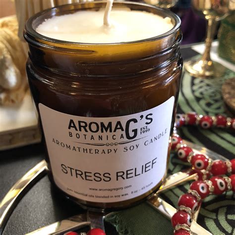 Stress Relief aromatherapy candle | www.aromagregoryws.com