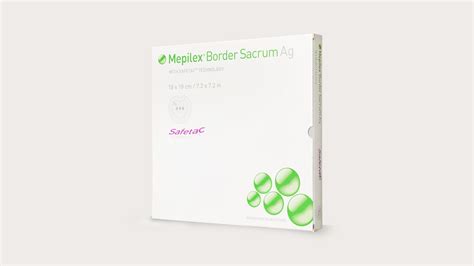 Mepilex Border Sacrum Ag antimicrobial dressing for sacral ulcers | Mölnlycke