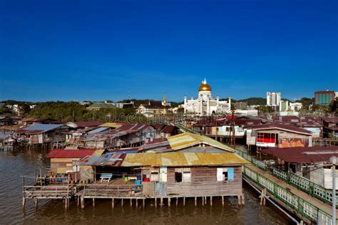 Famed Water Village of Brunei S Capital City Stock Photo - Image of poverty, saifuddien: 29437884