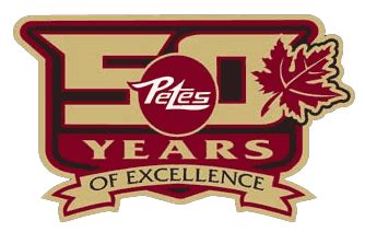 Peterborough Petes Logo - Anniversary Logo - Ontario Hockey League (OHL ...