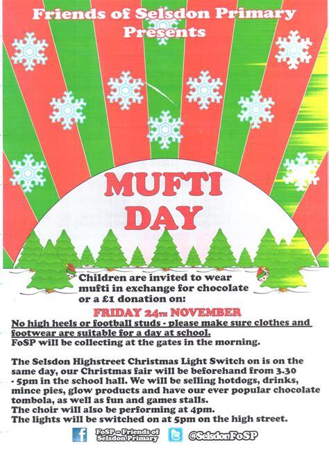 Mufti day – Selsdon Primary School and Nursery