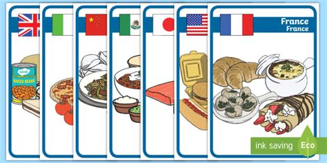 Foods Around the World Display Posters English/French