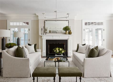 Midwest Family Home - Transitional - Living Room - Chicago - by Gemma ...