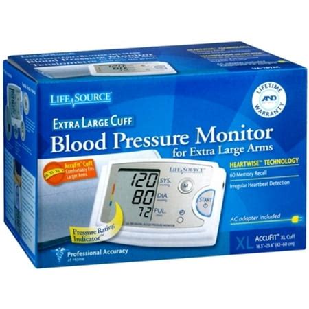 LifeSource Blood Pressure Monitor Extra Large Cuff UA-789AC 1 Each - Walmart.com