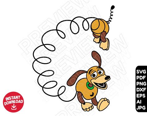 Toy Story SVG Slinky Dog Color Cut File Layered by Color - Etsy Denmark