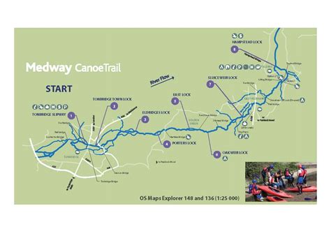 River Medway Map — River medway canoes Canoe Hire - Kayak Hire - SUP ...