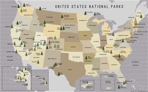 Printable National Parks Map