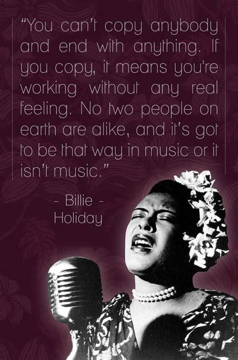 21 Powerful Quotes That Capture The Magic Of Music in 2020 | Billie holiday, Musician, Music lovers