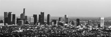 Los Angeles Skyline Canvas Downtown Gallery Wrap Panoramic | Etsy