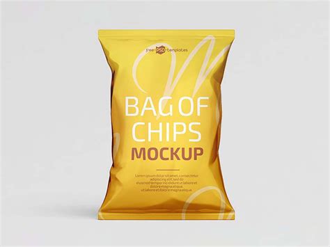 Free Chips Bag Mockup (PSD)