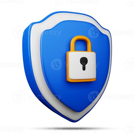 Protection icon, Security icon 3d rendering 14529817 PNG