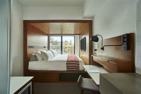 The Arlo Hotel bring a new micro hotel to NYC | Small hotel room, Hotel room design, Small rooms