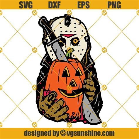 Jason Voorhees SVG, Pumpkin Carving SVG, Pumpkin Halloween SVG | Jason ...