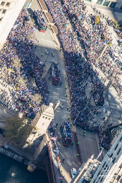 Chicago Cubs Parade 2016 - Aerial Vision Chicago Productions