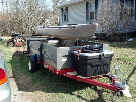 Hacking a Harbor Freight Trailer Kit – Kayak Edition | Geek-Fish | Kayak trailer | Kayak trailer ...