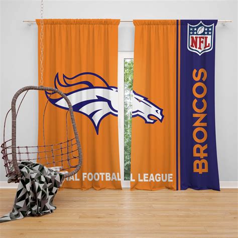 NFL Denver Broncos Bedroom Curtain | EBeddingSets