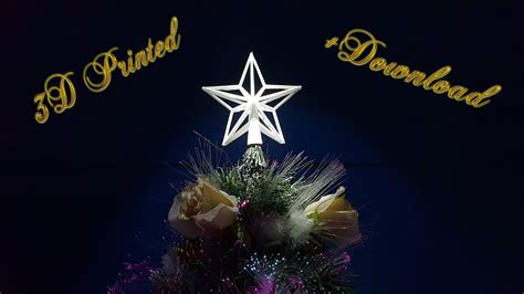 3D Printed Christmas tree star topper (Download) - YouTube