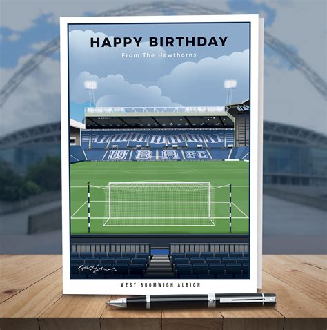 West Bromwich Albion Stadium Greeting Card by Gary Holmes. The | Etsy