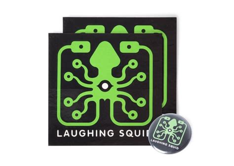 Laughing Squid Stickers and Button Pack