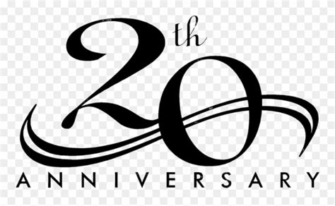 Picture Free 20th Anniversary Clipart - 20 Years In Service - Png ...