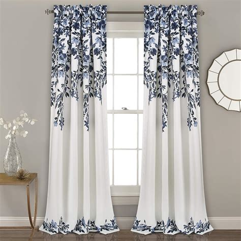 Amazon.com: Lush Decor Tanisha Curtains - Light Filtering Window Panel ...