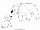 Kenai Angry On Koda Coloring Page For Kids  Free Brother Bear sketch template