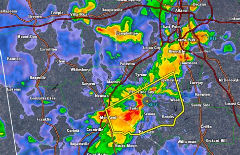 Georgia Weather Plus: New Severe Thunderstorm Warning