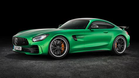 Wallpaper Mercedes-Benz AMG GT3 C190 green supercar side view 3840x2160 UHD 4K Picture, Image