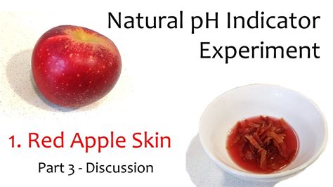 Natural pH Indicator - Red Apple Skin (part 3 of 3) - YouTube