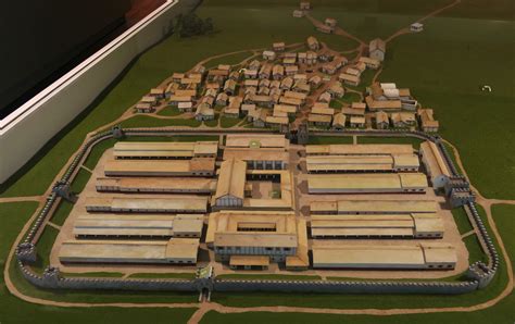 Vindolanda Roman Fort Reconstructed Model (Layout circa 105 CE), near ...