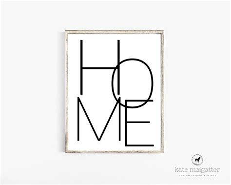 Home Sign Home Print Home Word Printable Home Typography - Etsy UK