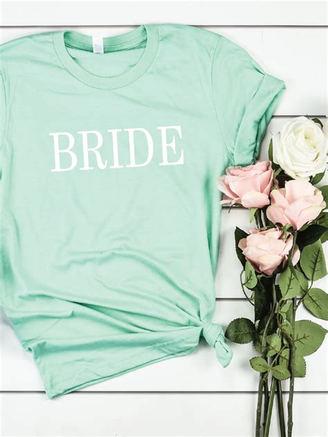 Bride Shirt, Engagement Gift, Bridal Shower Gift, Wedding Shirt in 2020 | Bride shirts, Bride ...