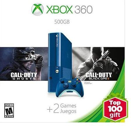 Xbox 360 500GB Special Edition Blue Console Bundle with 2 Games $199 ...