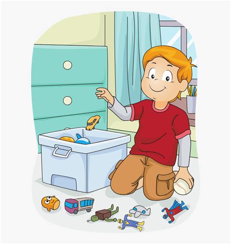 Daycare Software - Toy Box - Clean Up Toys Clipart, HD Png Download - kindpng