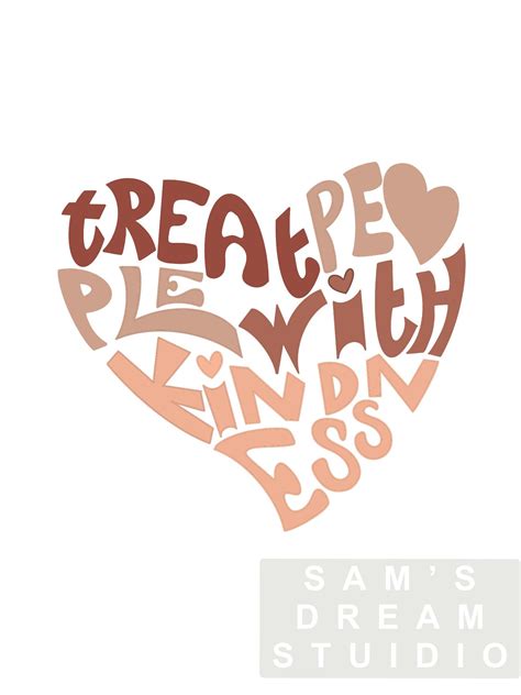 Treat People With Kindness Instant Download - Etsy