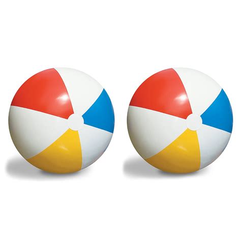 2-Pack Swimline Inflatable 36-Inch Classic Rainbow Giant Beach Balls | 2 x 90036 - Walmart.com