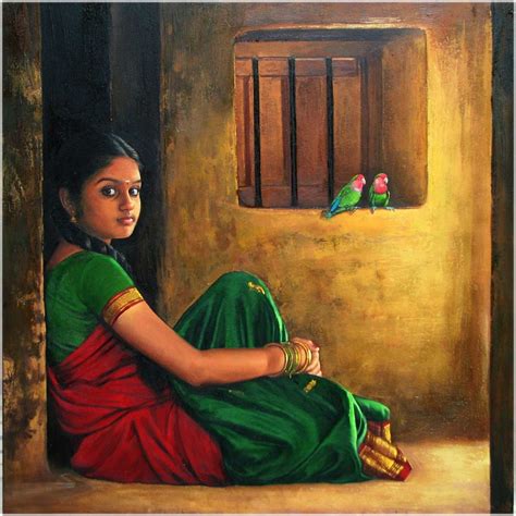 Indian Village Lifestyle - Hyper Realistic Acrylic Paintings by Tamil ...