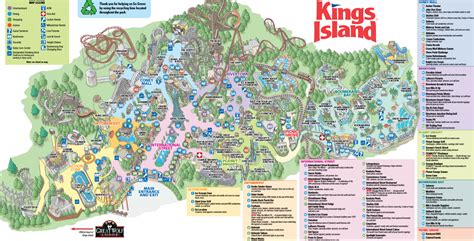 Printable Kings Island Map