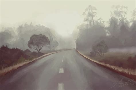 Artwork Road Landscape Painting Wallpaper - Resolution:4164x2772 - ID ...