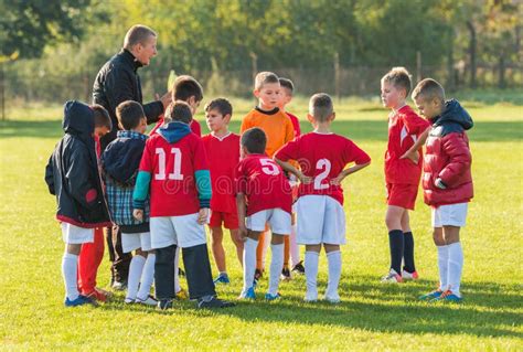 Kids soccer team stock photo. Image of learning, coach - 70826748