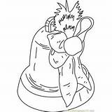 Christmas Bell Coloring Page For Kids  Free Bells Printable sketch template