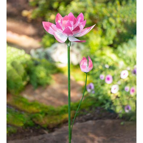 Arlmont & Co. Mishon Lotus Flower Garden Stake | Wayfair