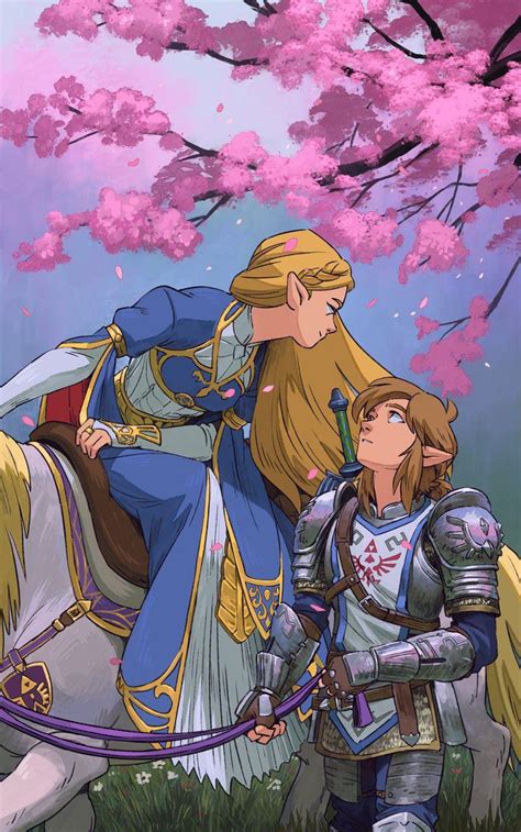 Princess Zelda And Link Kissing