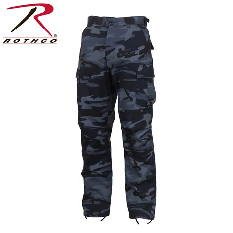 Navy Blue Camo Military Style Pants - Army Supply Store Military