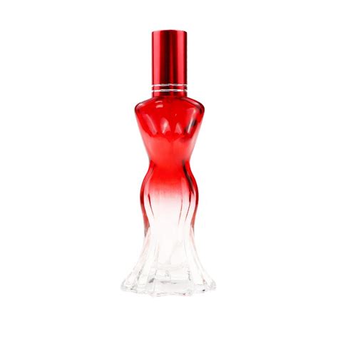 Unique High End 40ml Slim Red Dress Woman Body Shape Perfume Bottle, High Quality bottle glass ...