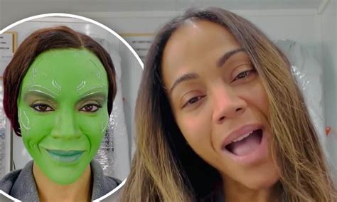 Zoe Saldana Makeup For Guardians Of The Galaxy | Makeupview.co