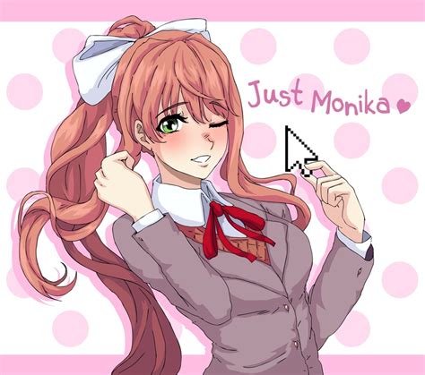 monika (doki doki literature club) drawn by seityr | Danbooru