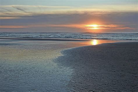 Oregon Beach Sunset Photograph by Lindy Pollard - Fine Art America