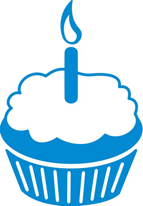 Blue Birthday Cake Clip Art