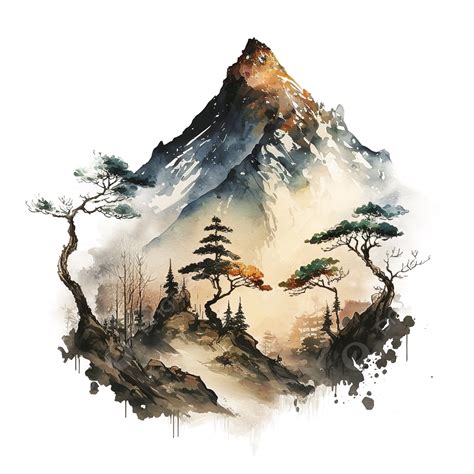 Chinese View Painting, Ink, Paint, Asian PNG Transparent Clipart Image ...